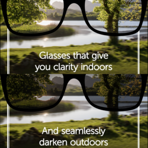 Image of a Pair of Glasses with Transitions Lenses